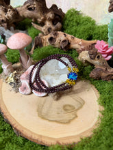 Load image into Gallery viewer, Garnet with Lotus Bracelet
