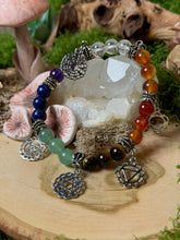 Load image into Gallery viewer, Chakra Stone Charm Bracelet
