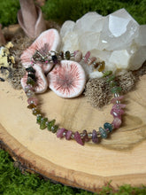 Load image into Gallery viewer, Rainbow Tourmaline Pebble Bracelet
