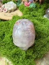 Load image into Gallery viewer, Flower Agate and Amethyst Skull
