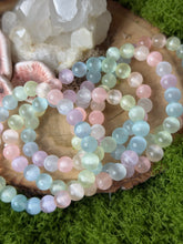 Load image into Gallery viewer, Rainbow Selenite Bracelet (Pastel, Dyed)

